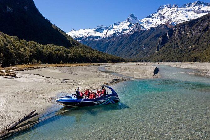 Dart River Jet Boat and Wilderness Experience - The Dart River jet boat ride: fast turns on a braided, glacier-fed river