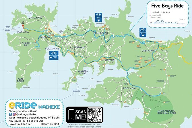 eRide Waiheke 5 bays ride - Why Waiheke by e-bike beats the bus for real freedom