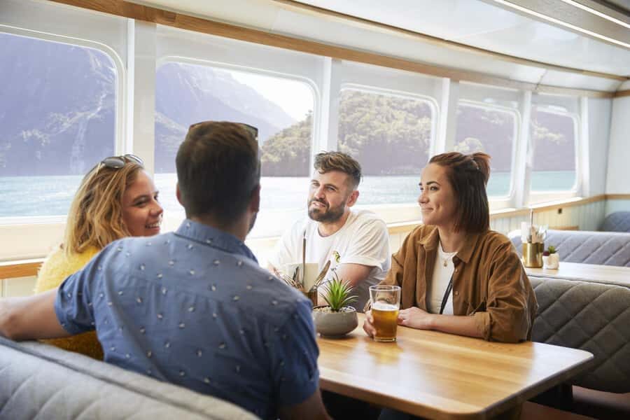 From Queenstown: Milford Sound Cruise and Coach Day Tour - Onboard food and drinks: bring lunch or use the bar