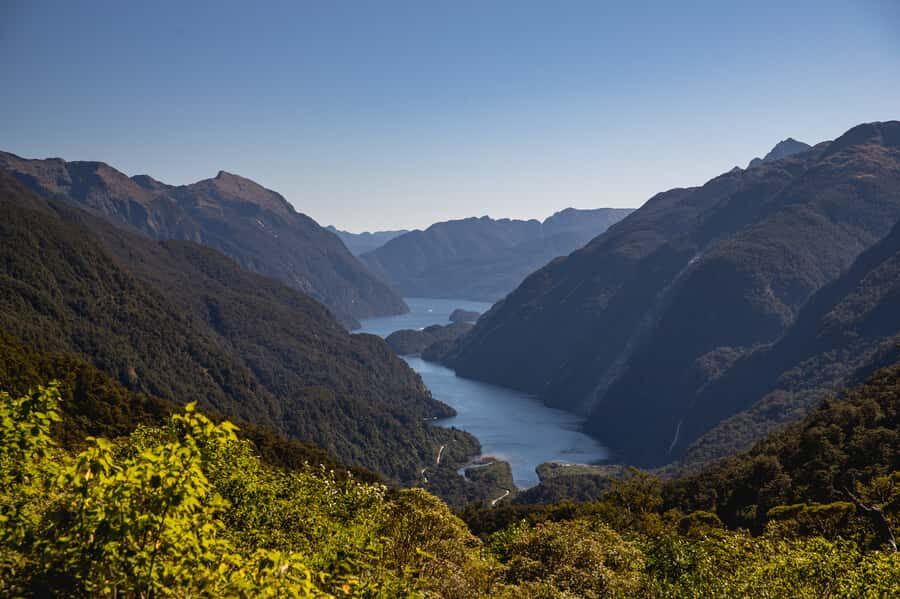 From Te Anau: Doubtful Sound Coach & Cruise - Lake Manapouri cruise: the calm that makes the fjord hit harder