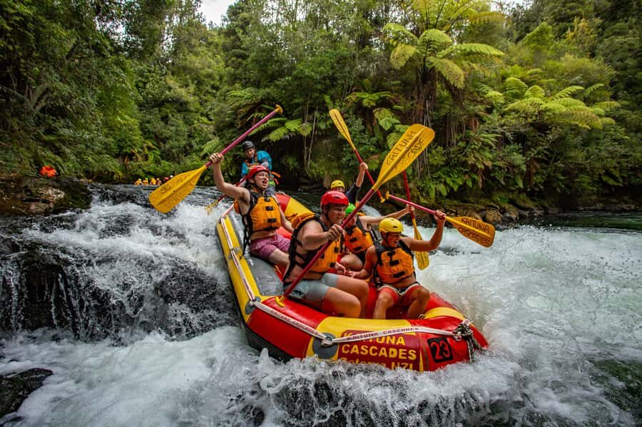 Kaituna River and Tutea Falls Whitewater Rafting - Tutea Falls moment: the seven-meter drop you plan for
