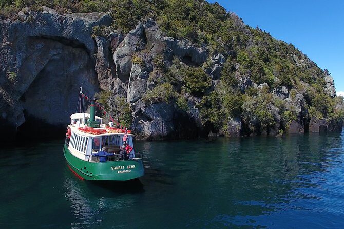 Lake Taupō Māori Rock Carvings Scenic Cruise aboard Ernest Kemp - Ernest Kemp Replica Steamboat: Quaint, Comfortable, and Practical