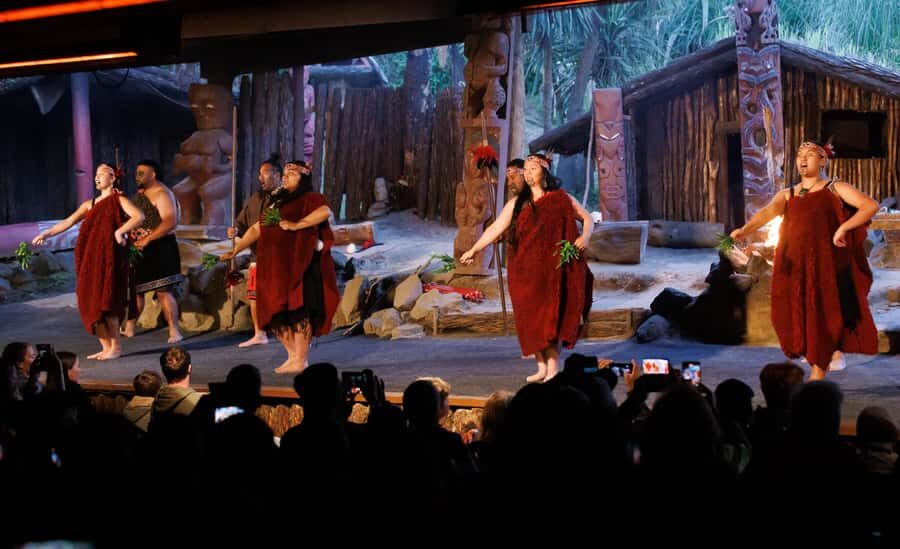 Mitai Maori Village: Cultural Experience and Dinner Buffet - 7) Performance time: haka, songs, and learning ta moko