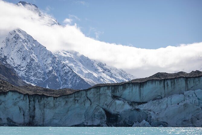 Mount Cook, Lake Tekapo and Tasman Glacier Tour from Christchurch - Lake Pukaki and the Blue Lakes area: more alpine color on the way to the glacier