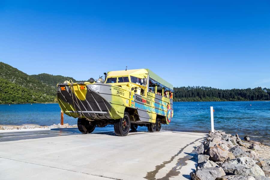 Rotorua City and Lakes Duck Tour - A WWII-style landing craft on Rotorua water (without the hassle)