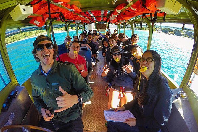 Rotorua Duck Boat Guided City and Lakes Tour - Treewalk Talk Without Needing to Commit