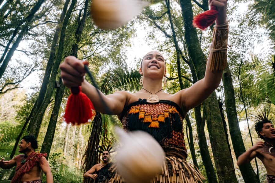 Rotorua: Te Pa Tu Māori Cultural Experience with Dinner - The performance flow: songs, storytelling, and haka up close