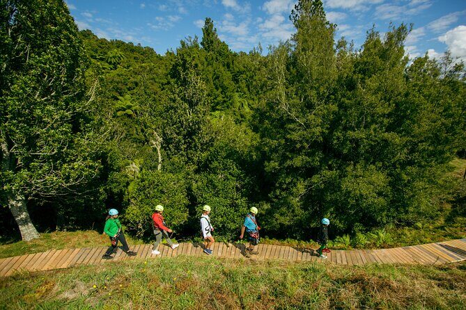 Rotorua Ziplines - Okere Falls Experience - Okere Falls Stop 1: zip over the Kaituna River with waterfall views