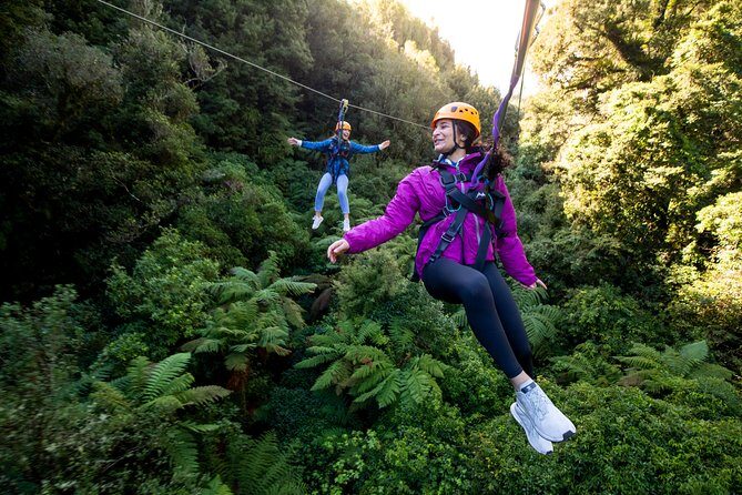 Rotorua’s Ultimate Zipline: 6 ziplines, 400 m Tandem, Cliff Walk - It feels exclusive because the group stays small