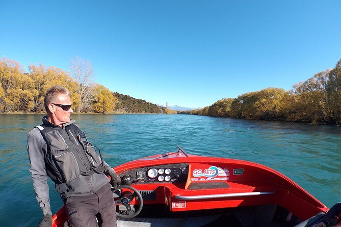 Small Group Jet Boat Adventure on the Clutha River from Wanaka - Upper Clutha Valley scenery: glacial terraces and Southern Alps views