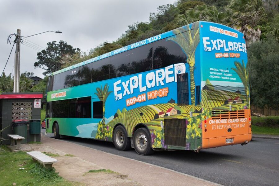 Waiheke Island: Ferry & Hop-On Hop-Off Explorer Bus Tickets - Nature break at Whakanewha Regional Park: waterfalls in your schedule