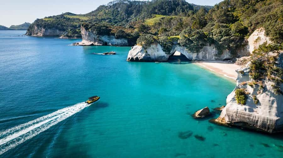 Whitianga: 2-Hour Cathedral Cove and Volcanic Coast Cruise - The volcanic coast portion: blowholes, pinnacles, and caves
