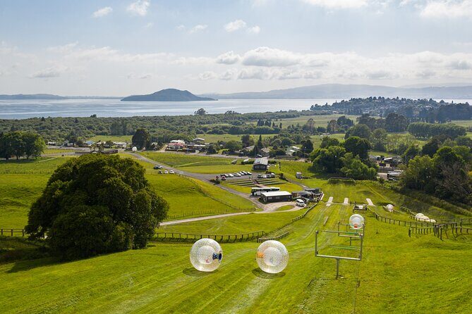 Zorb Inflatable Ball Ride from Mount Ngongotaha in New Zealand - What the Two Tracks Feel Like: Sidewinder and Double Straight